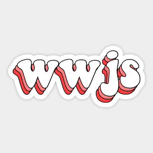 what would jesus say (red) Sticker